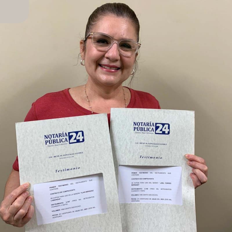 Entrega de escrituras